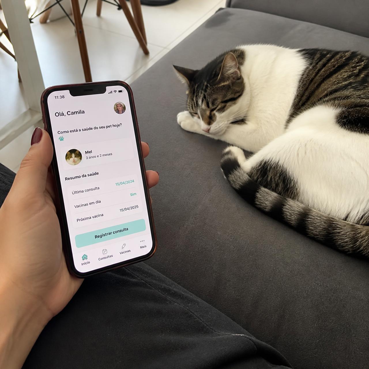 Aplicação móvel VETCOM para tutores